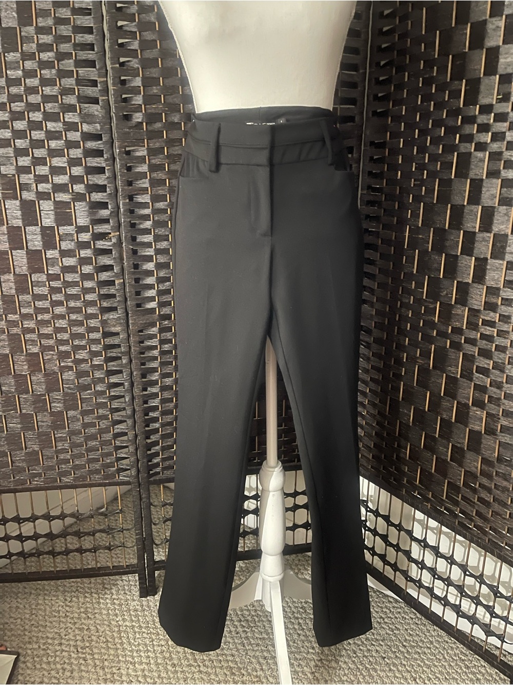 Women's Black Boot-Cut Dress Pants